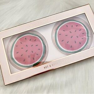 Saks⭐️ Round Watermelon Design Hot & Cold Eye Gels- Reusable NIB